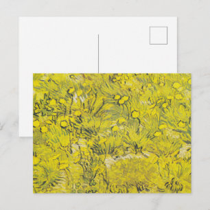 Van Gogh Meadow - Bright Yellow Wildflowers Postcard