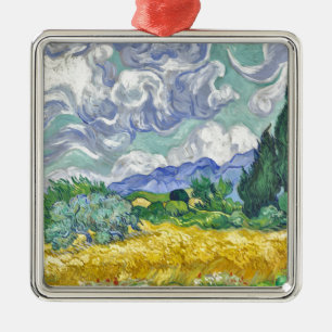 Van gogh metal ornament