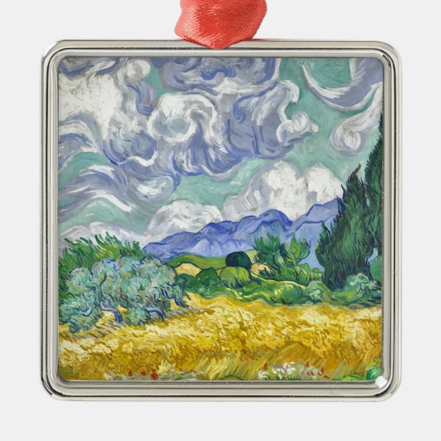 Van gogh metal ornament (Front)