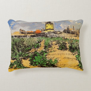 Van Gogh Mill of Alphonse Daudet at Fontevielle Accent Pillow