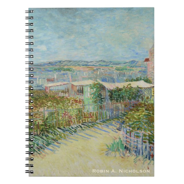 Van Gogh Montmartre Personalized Notebook (Front)