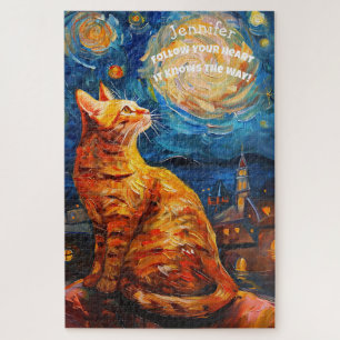 Van Gogh Motivational Kitten Puzzle