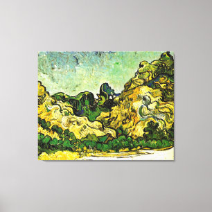 Van Gogh - Mountain Landscape at Saint-Remy Canvas Print