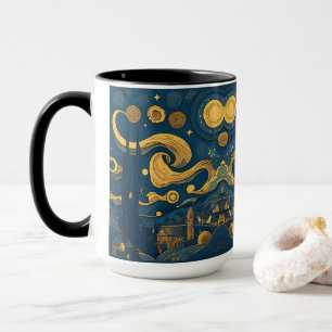 Van Gogh Mugs - AI généré Starry Night design