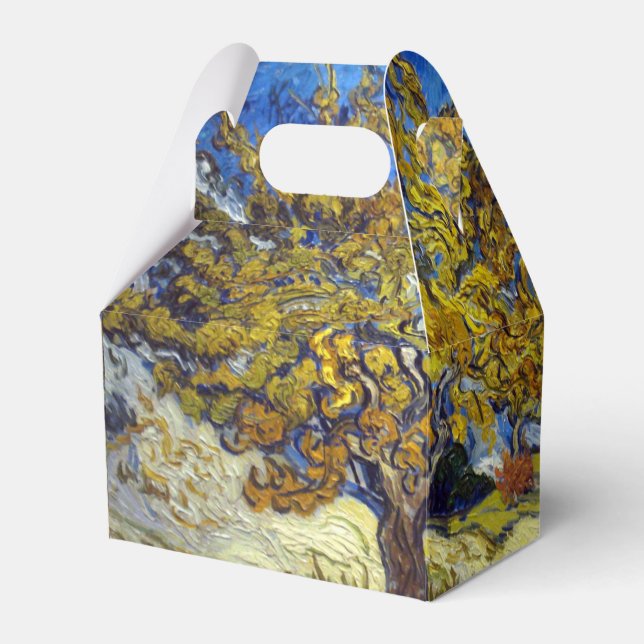 Van Gogh Mulberry Tree Masterpiece Art Favor Box (Front Side)