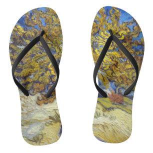 Van Gogh Mulberry Tree Masterpiece Art Flip Flops