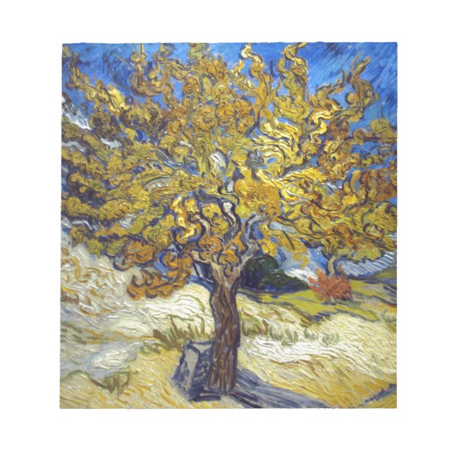 Van Gogh Mulberry Tree Masterpiece Art Notepad (Front)