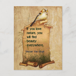 "Van Gogh" nature quote card