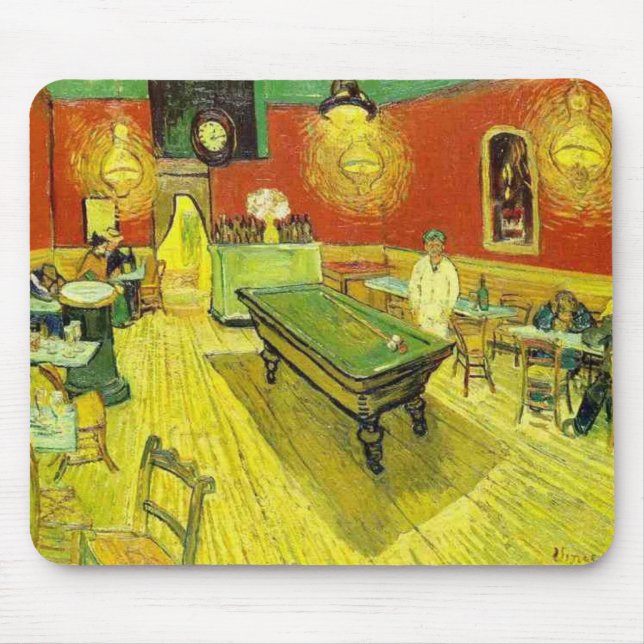 Van Gogh: Night Cafe Mouse Pad (Front)