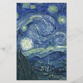 Van Gogh Night Star (The Starry Night) Stationery