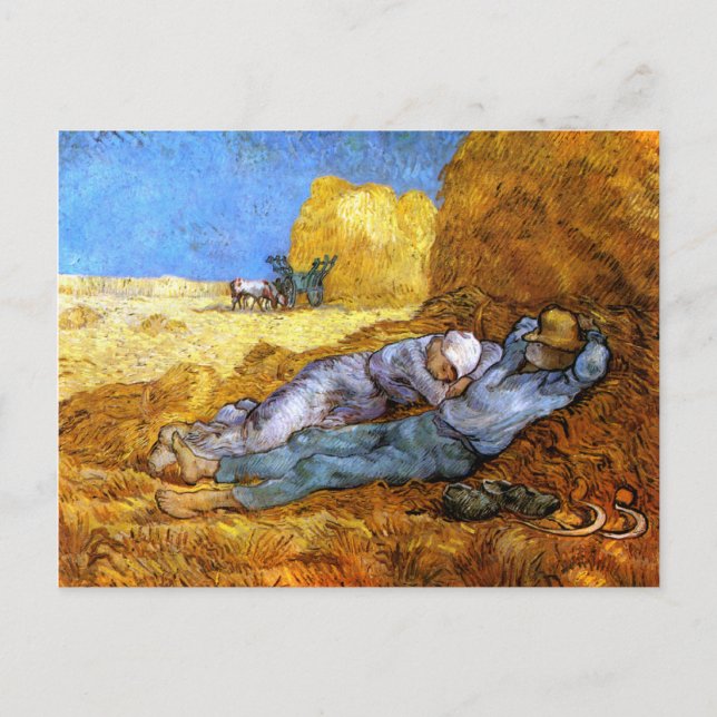 Van Gogh: Noon Rest from Work Postcard (Front)