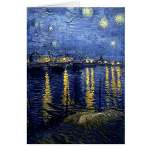 Van Gogh Nuit étoilée sur Rhône