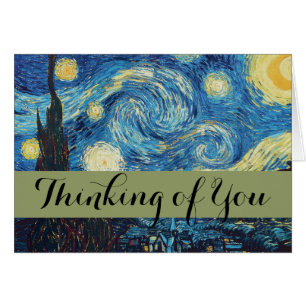 Van Gogh Nuit Étoilée Vintage Bleu Chef-d'œuvre