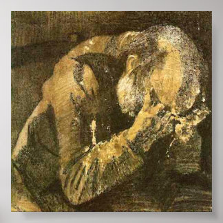 Van Gogh Old Man with Head in Hands (F998) Poster