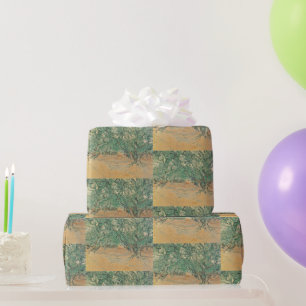 Van Gogh Olive Grove - Sage Green Nature Art Wrapping Paper