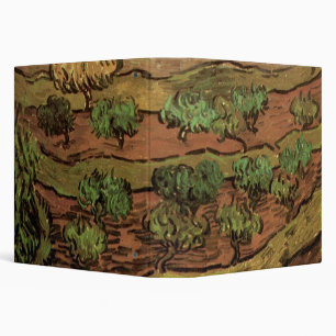 Van Gogh Olive Trees Against a Slope of a Hill Binder