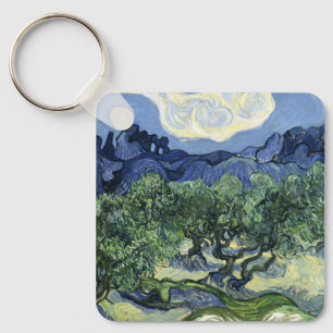 Van Gogh Olive Trees - Blue Mountain Art Keychain
