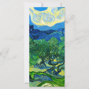 Van Gogh Olive Trees in a Mountain Card