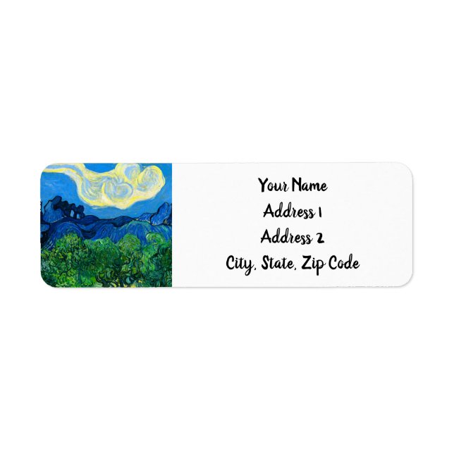 Van Gogh Olive Trees in a Mountainous Landscape (Front)