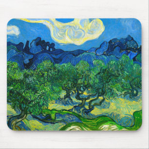 Van Gogh Olive Trees in a Mountainous Landscape Mouse Pad