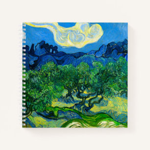 Van Gogh Olive Trees in a Mountainous Landscape Notebook