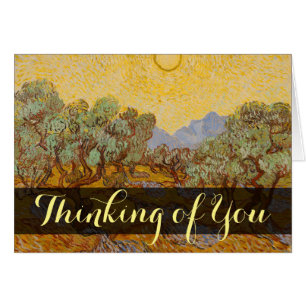 Van Gogh Olive Trees Soleil Jaune Ciel