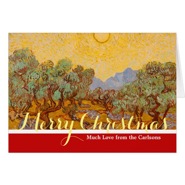 Van Gogh Olive Trees Soleil Jaune Ciel (Devant horizontal)