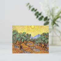 Van Gogh: Olive Trees with Yellow Sky and Sun