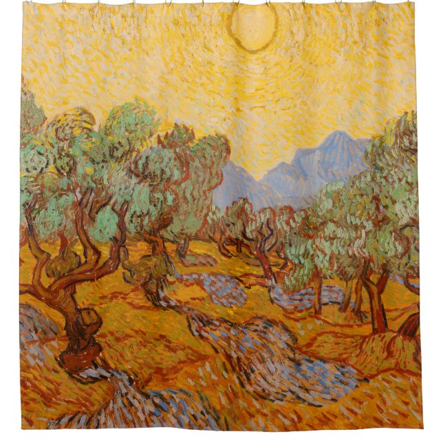 Van Gogh Olive Trees Yellow Sun Sky (Front)