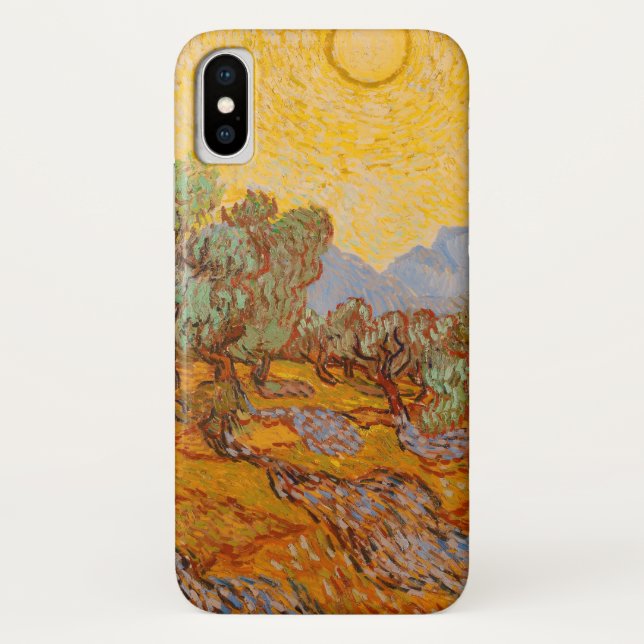 Van Gogh Olive Trees Yellow Sun Sky Case-Mate iPhone Case (Back)
