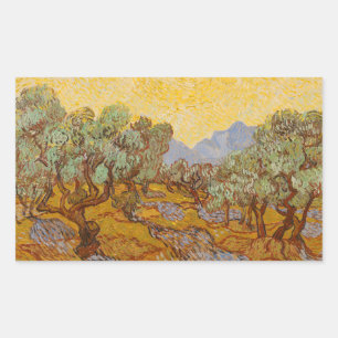 Van Gogh Olive Trees Yellow Sun Sky Sticker