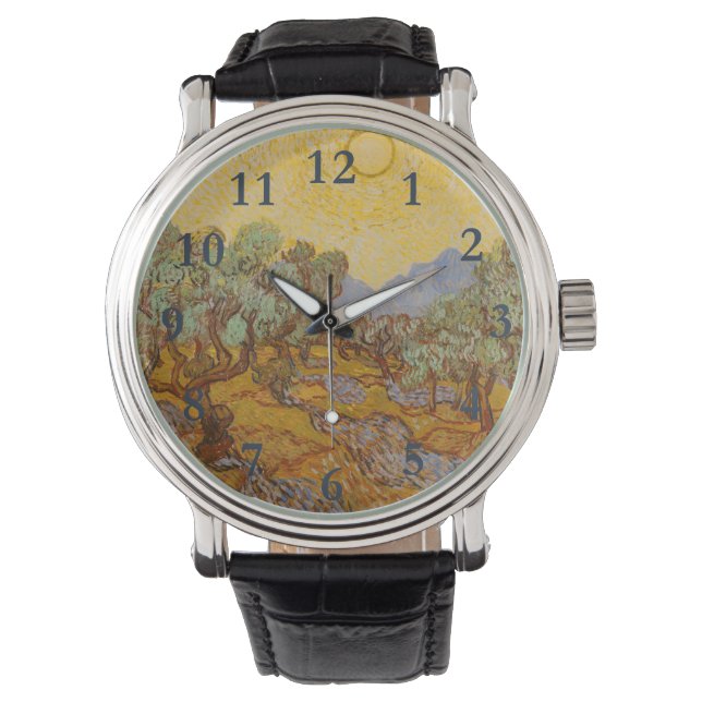 Van Gogh Olive Trees Yellow Sun Sky Watch (Front)