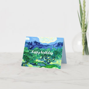 VAN GOGH "Olive Tress" Classic Painting Birthday Card