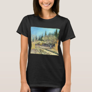 Van Gogh Orchard in Blossom, Bordered by Cypresses T-Shirt