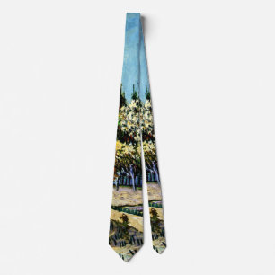 Van Gogh - Orchard Surrounded by Cypresses Tie