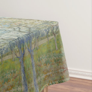 Van Gogh Orchard with Blooming Apricot Trees Tablecloth