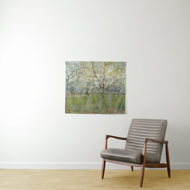 Van Gogh Orchard with Blooming Apricot Trees Tapestry (In Situ (Horizontal))
