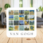 Van Gogh Painting Collage Coaster<br><div class="desc">Collage of vintage fine art paintings by Vincent Van Gogh</div>