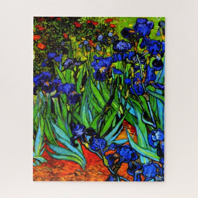 Van Gogh painting, Irises, Jigsaw Puzzle (Vertical)