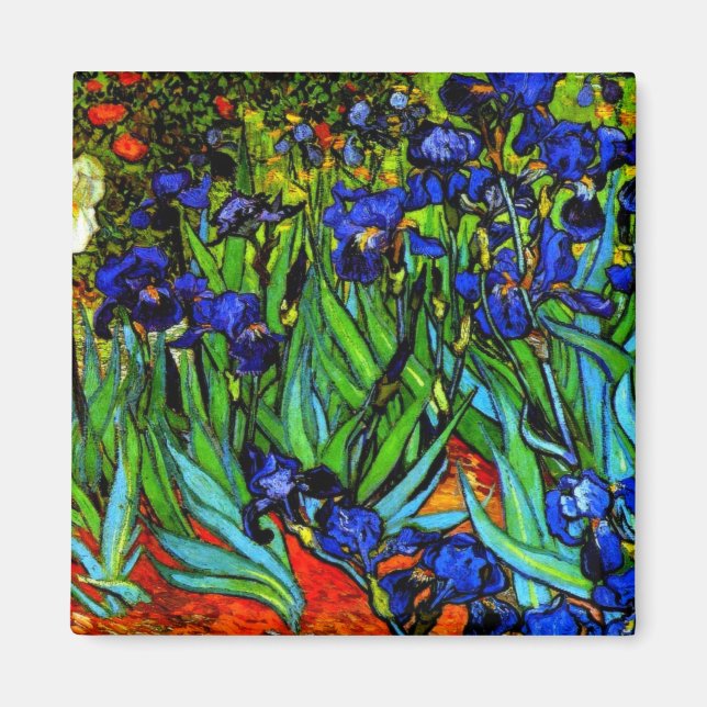 Van Gogh painting, Irises, Magnet (Front)