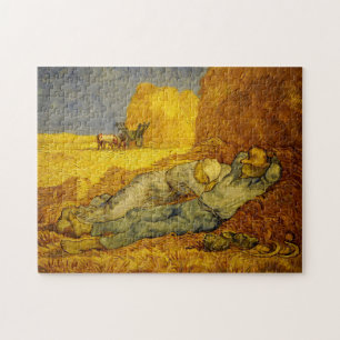 Van Gogh Painting of Noon Rest from Work Jigsaw Puzzle