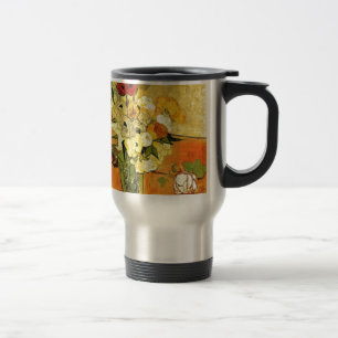 Van Gogh Painting Whimsical Blossoms Flowers Vines Travel Mug