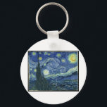 Van Gogh Paintings: Starry Night Van Gogh Keychain<br><div class="desc">Enjoy the beauty of Vincent Van Gogh paintings any time. One of the most famous paintings,   Starry Night Van Gogh is a classic masterpiece. Now you can enjoy Vincent Van Gogh Starry Night any time.</div>