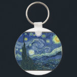 Van Gogh Paintings: Starry Night Van Gogh Keychain<br><div class="desc">Enjoy the beauty of Vincent Van Gogh paintings any time. One of the most famous paintings,   Starry Night Van Gogh is a classic masterpiece. Now you can enjoy Vincent Van Gogh Starry Night any time.</div>