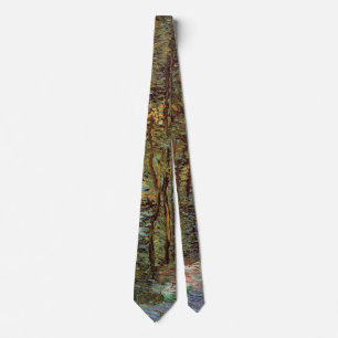 Van Gogh Path in the Woods, Vintage Fine Art Tie