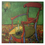 Van Gogh - Paul Gauguin's Armchair, Tile<br><div class="desc">Paul Gauguin's Armchair,  fine art painting by Vincent van Gogh,  1888.</div>