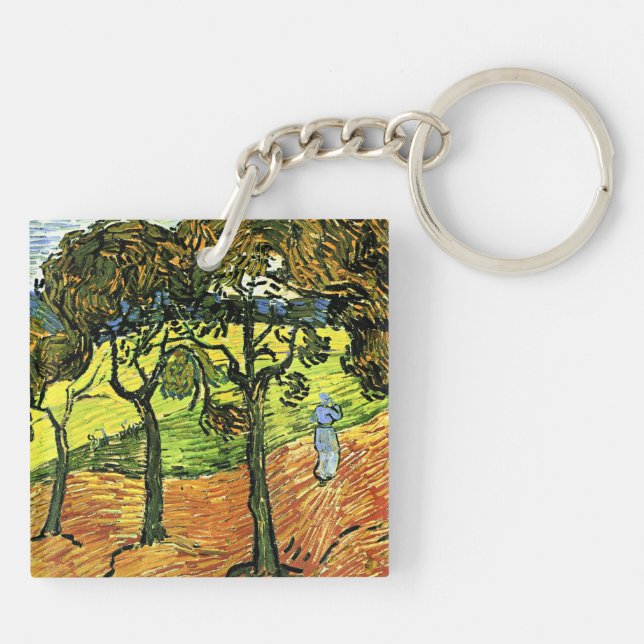 Van Gogh - Paysage avec arbres et figures (Dos)