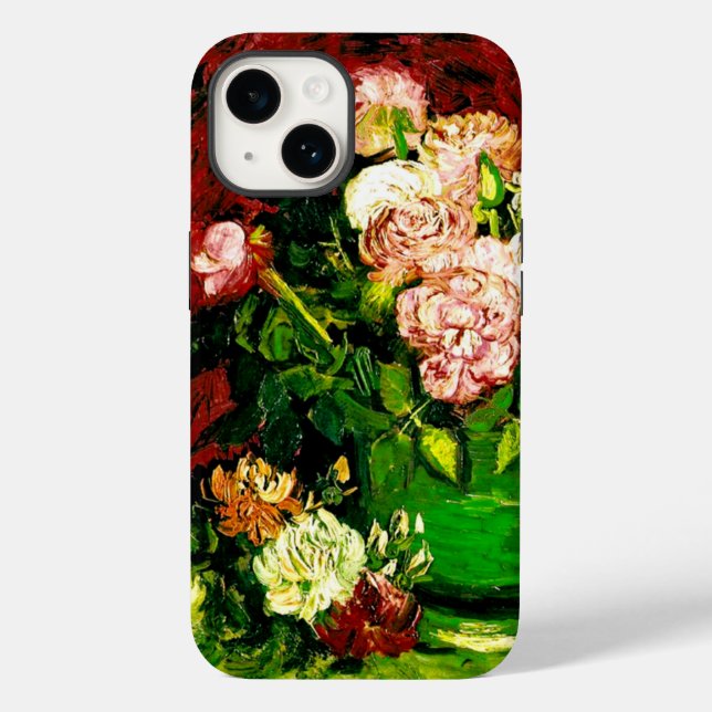 Van Gogh Peonies and Roses Case-Mate iPhone Case (Back)