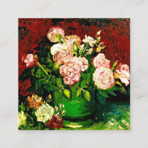 Van Gogh Peonies and Roses Enclosure Card