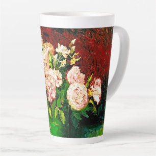 Van Gogh Peonies and Roses Latte Mug
